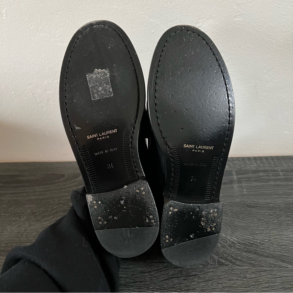 YSL Black Loafers size 34 - Picture 12 of 12
